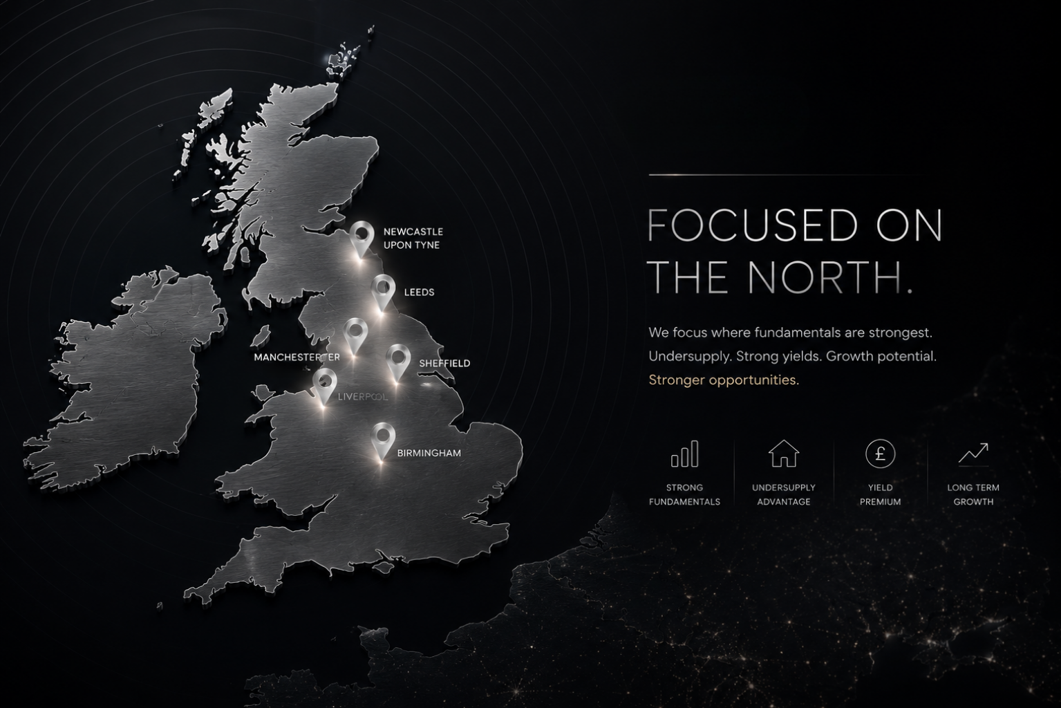 PROXERA platform showing portfolio intelligence across UK property markets